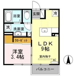 Ｄｒｏｏｍ伝上山の物件間取画像